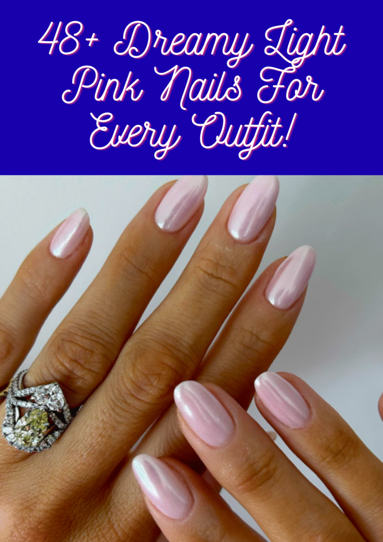 light pink nails