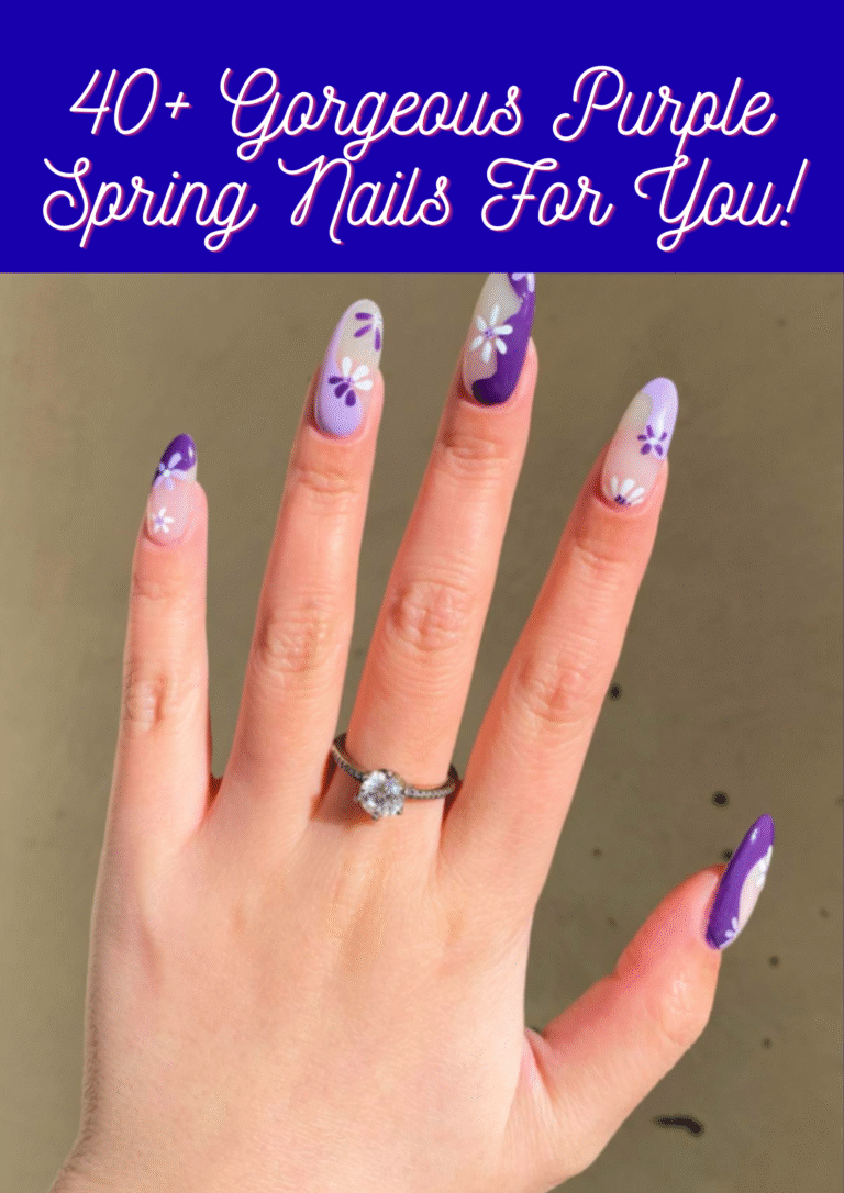 Purple Spring Nails