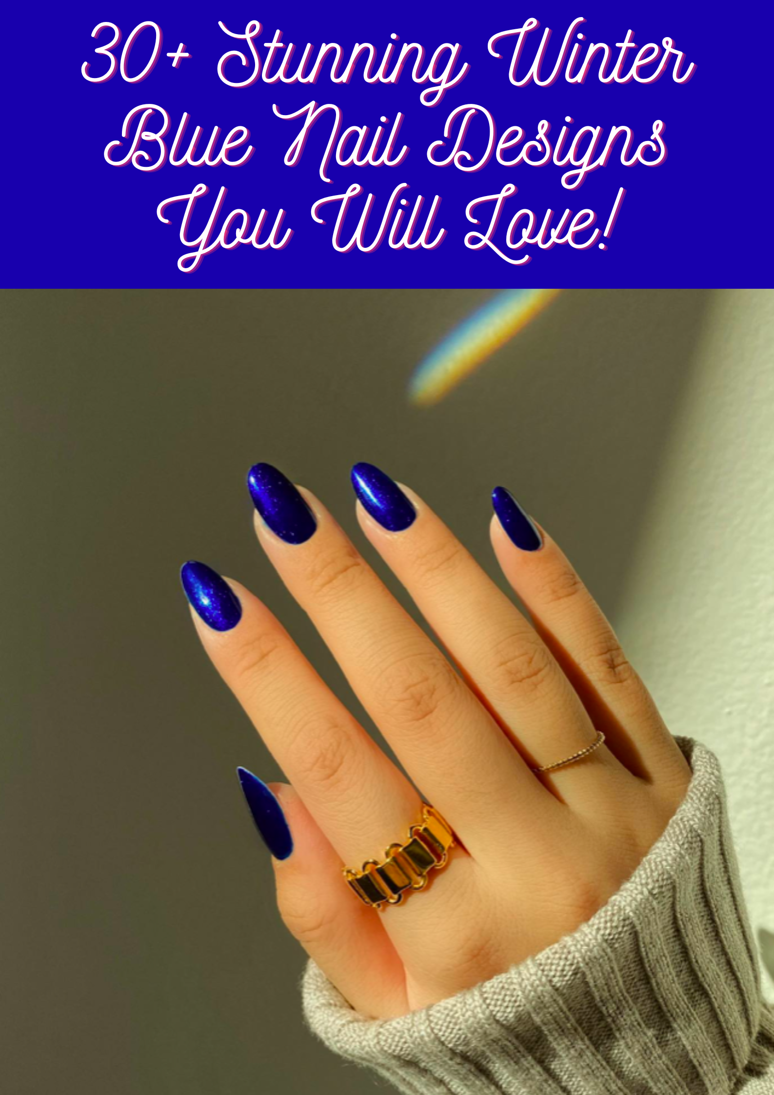 Winter Blue Nail
