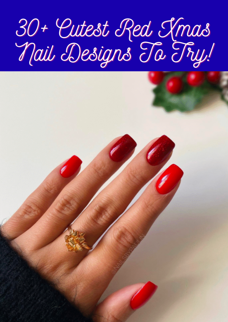 Red Xmas Nail