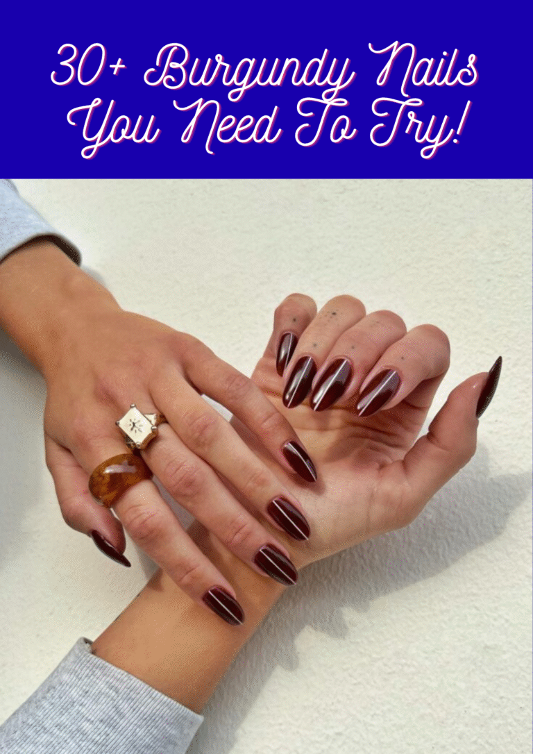 Burgundy Nails