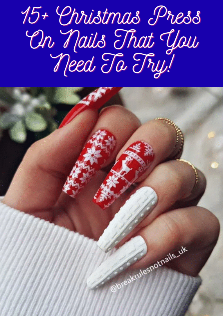 Christmas Press On Nails