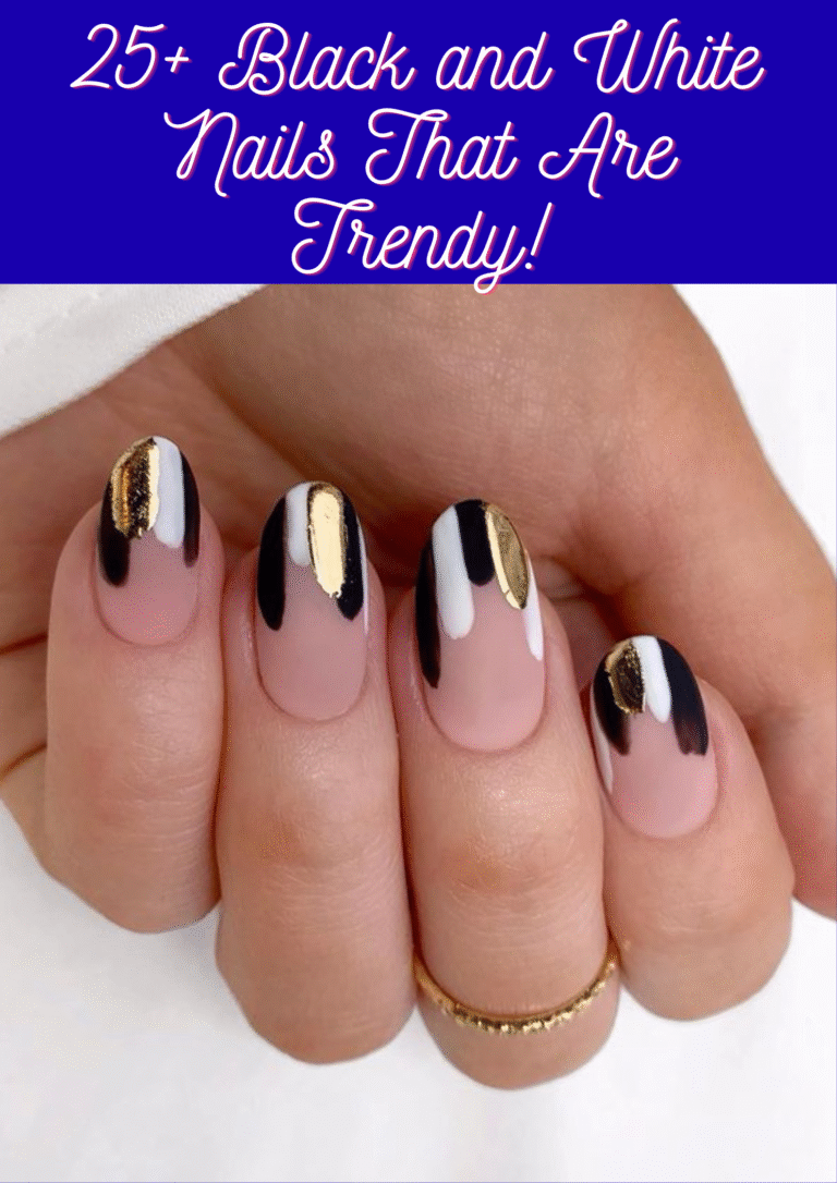 Black and White Nails