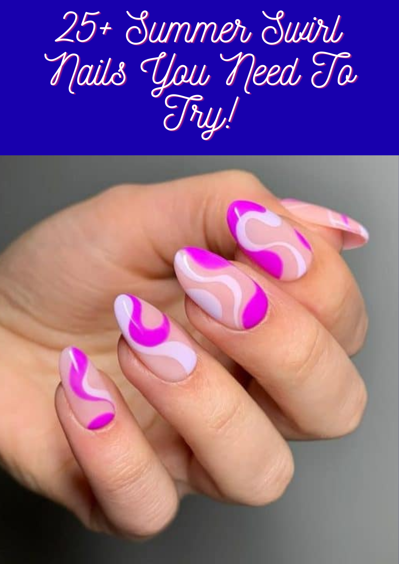 Summer Swirl Nails