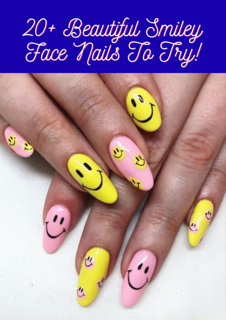 Smiley Face Nails