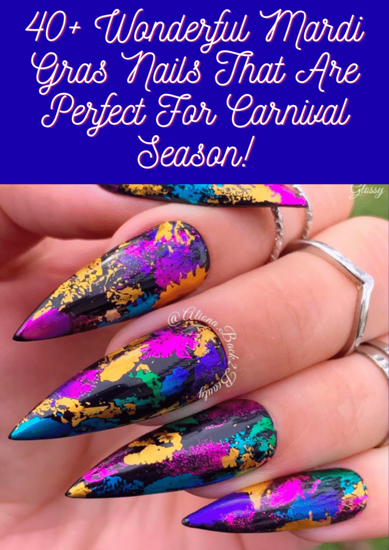 Mardi Gras Nails