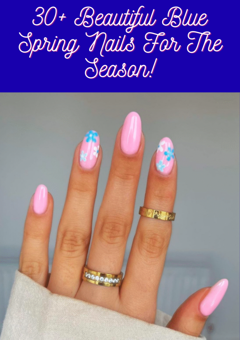 Blue Spring Nails