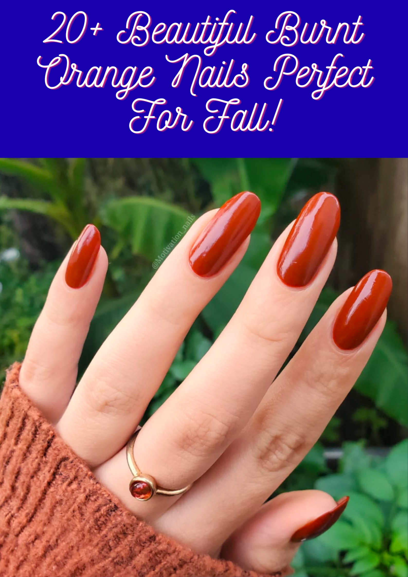 Burnt Orange Nails